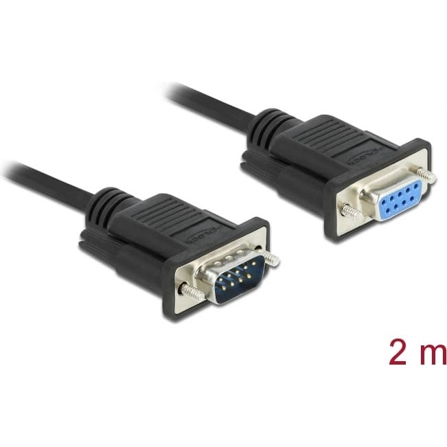 Delock RS-232 Cable Serial D-Sub9 male