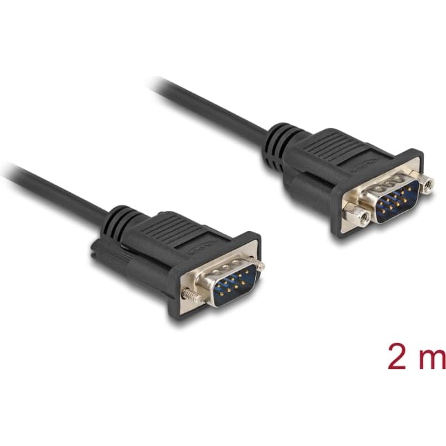 Delock RS-232 Cable Serial D-Sub9 male