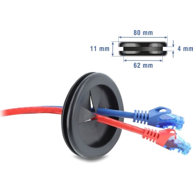 Delock Rubber Cable Bushing round Ø