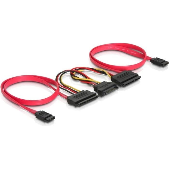 Delock SATA All-in-One cable for 2x