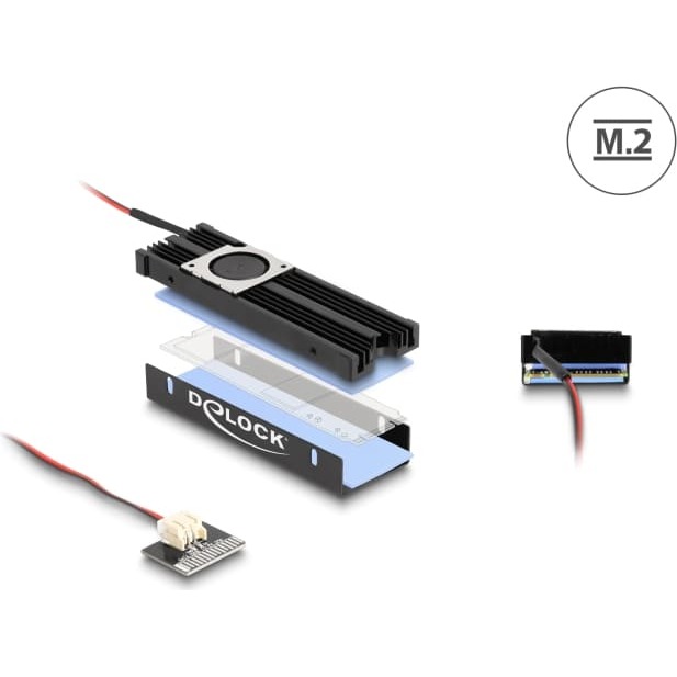 Delock Heat sink with Fan for