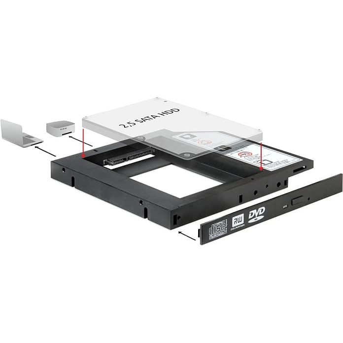 Delock Slim SATA 5.25" Installation