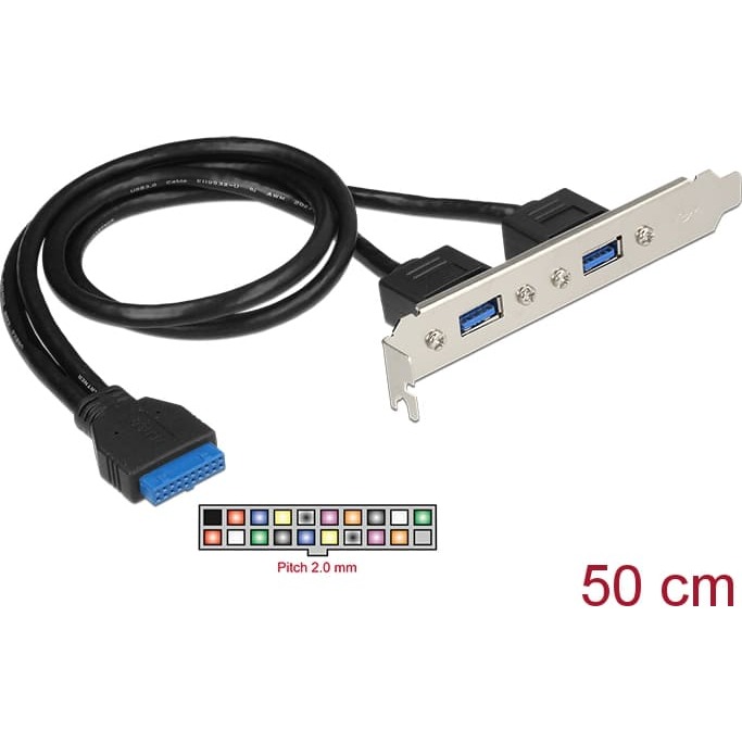 Delock Slot bracket 1 x 19