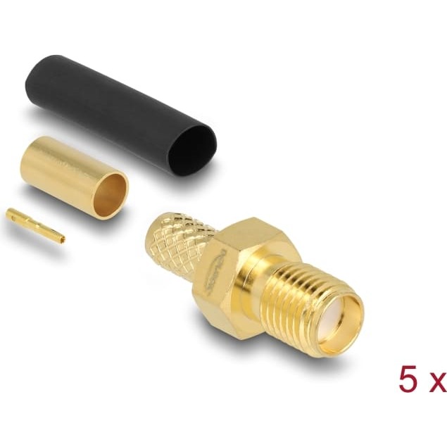 Delock SMA jack for crimping LMR200