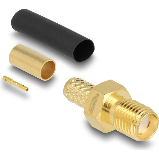 Delock SMA jack for crimping LMR200