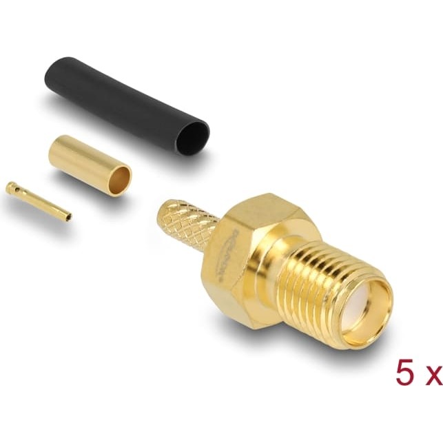 Delock SMA jack for crimping RG-174