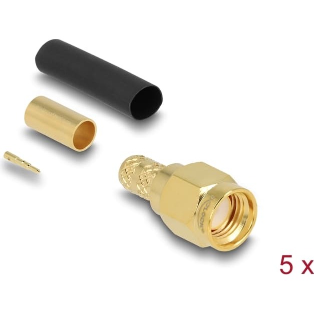 Delock SMA plug for crimping LMR200