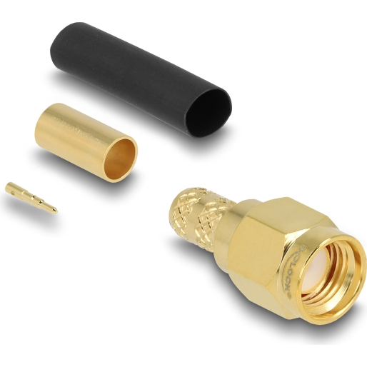 Delock SMA plug for crimping LMR200
