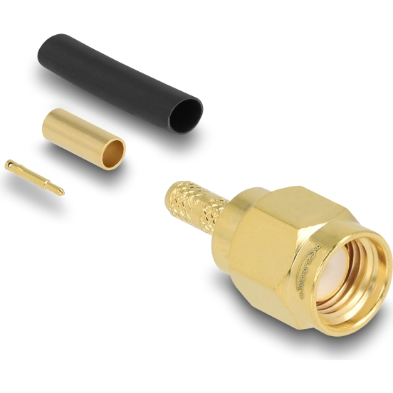 Delock SMA plug for crimping RG-174