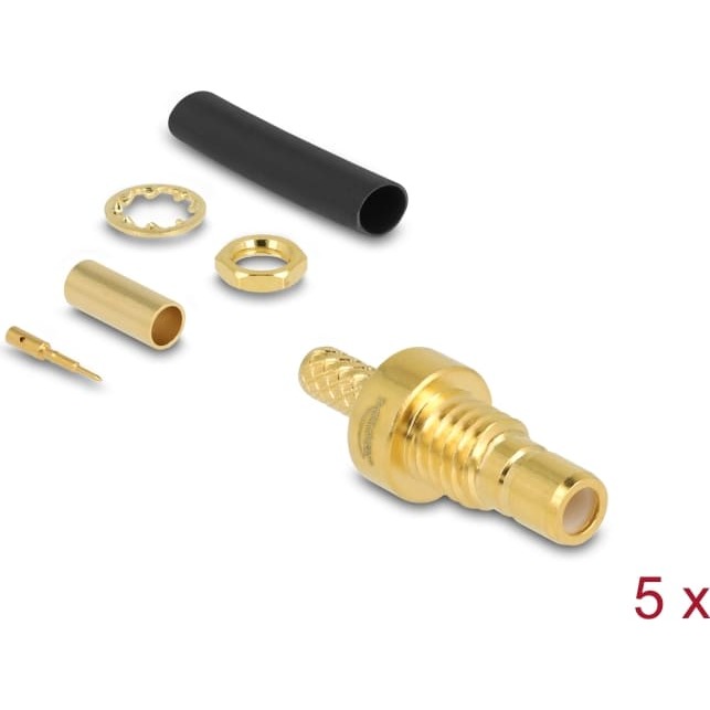 Delock SMB jack for crimping RG-174