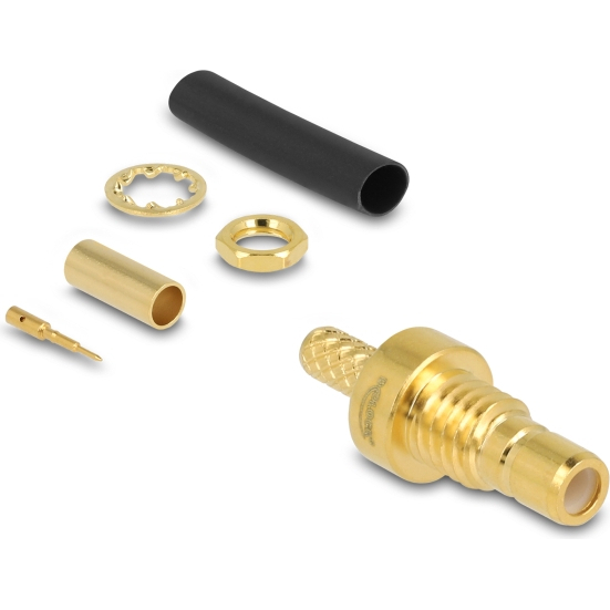 Delock SMB jack for crimping RG-174