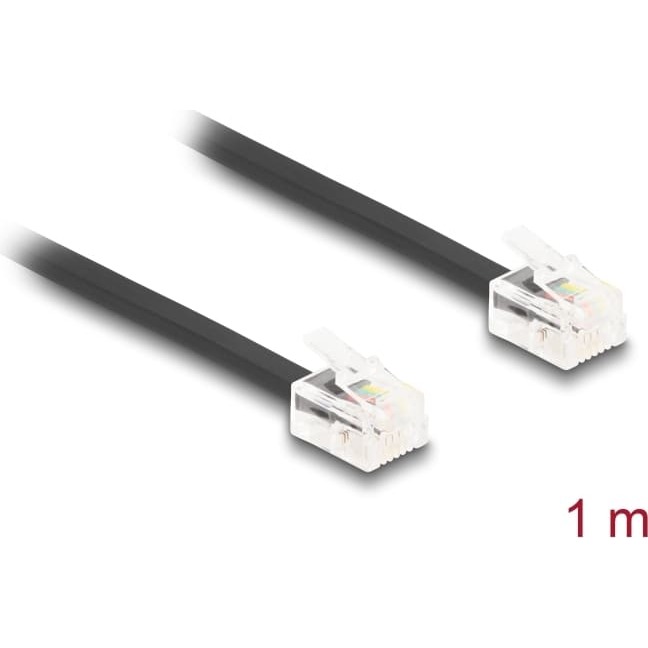 Delock Telephone Cable RJ11 plug to