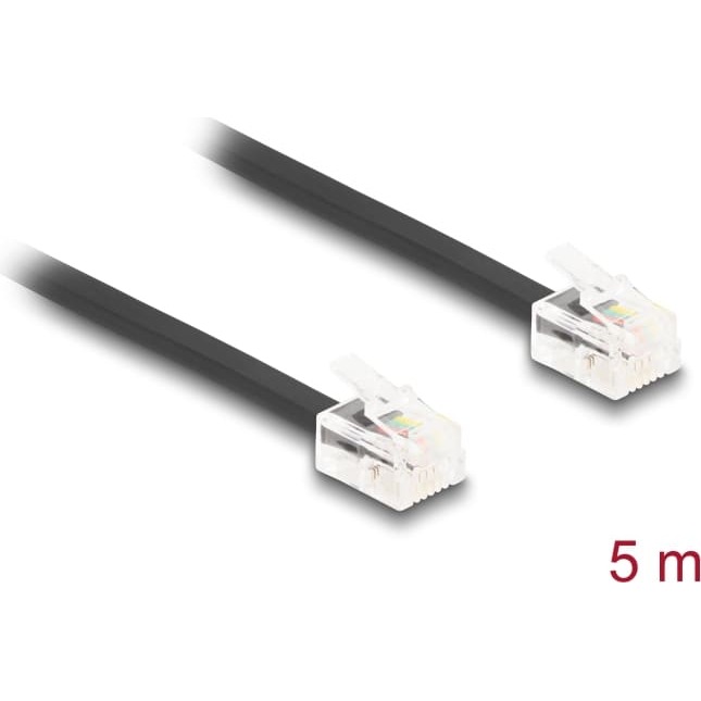 Delock Telephone Cable RJ11 plug to