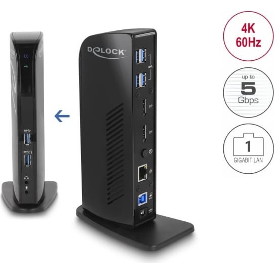 Delock USB Docking Station Dual DisplayPort