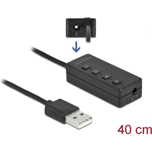 Delock USB Headset and Microphone Adapter