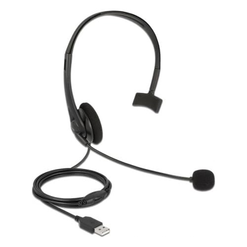 Delock USB Mono Headset with Volume