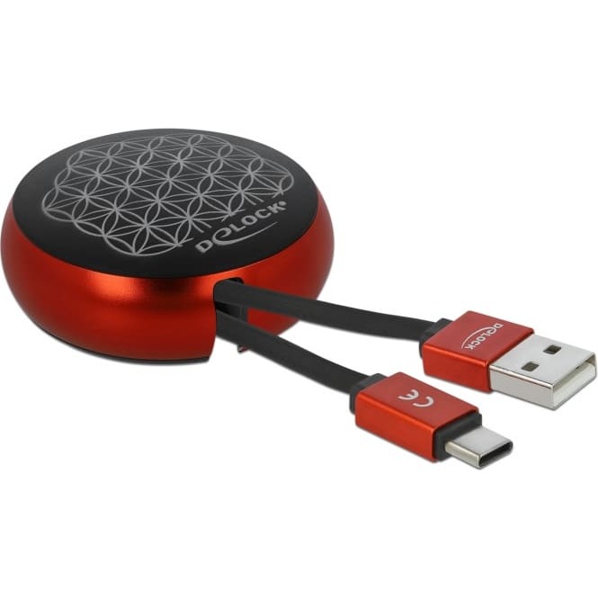 Delock USB Retractable Cable Type-A to