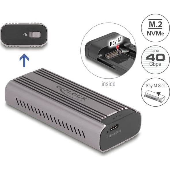 Delock USB Type-C™ 40 Gbps Enclosure