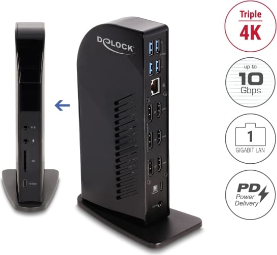 Delock USB Type-C™ Triple Display Docking