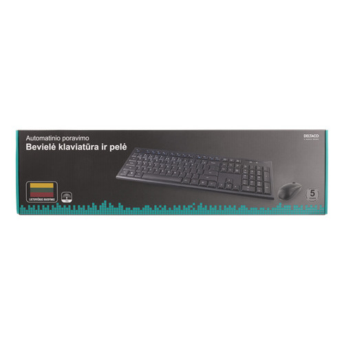DELTACO Wireless Keyboard and Mouse, 105