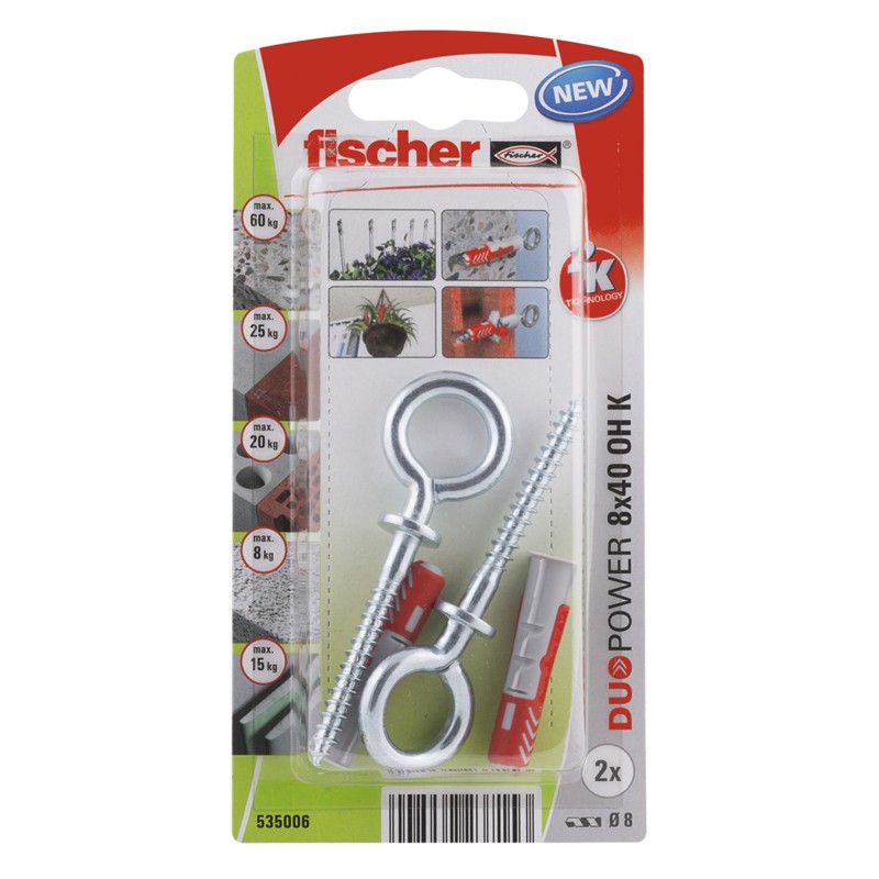 FISCHER Dībeļi "DUOPOWER" ar O