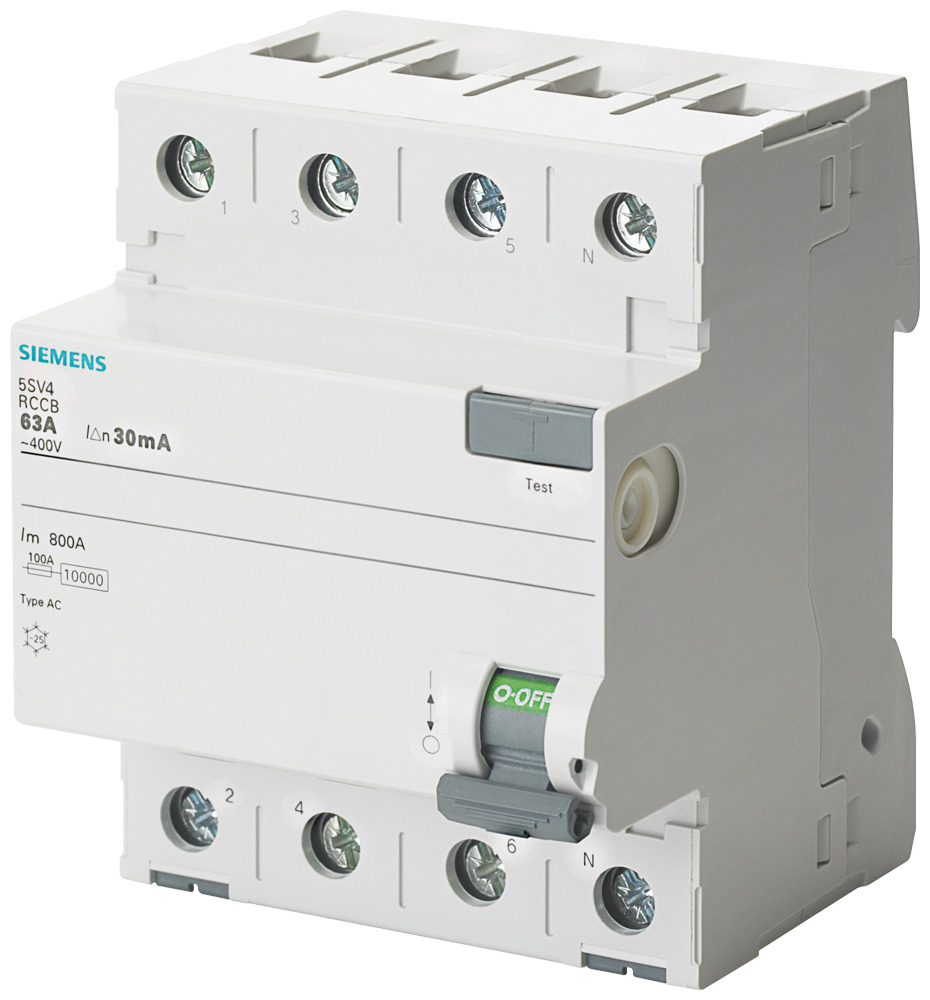 SIEMENS Dif.slēdzis 5SV4342-0 /4pol.30MA