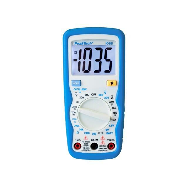 PEAKTECH Digital multimeter; LCD; 3,5