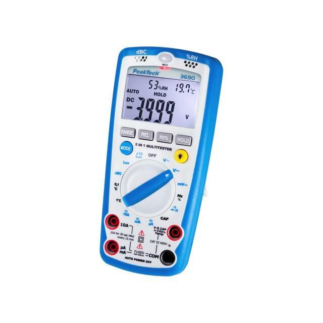 PEAKTECH Digital multimeter; LCD; (4000); VDC:
