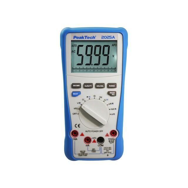 PEAKTECH Digital multimeter; USB; LCD; 3