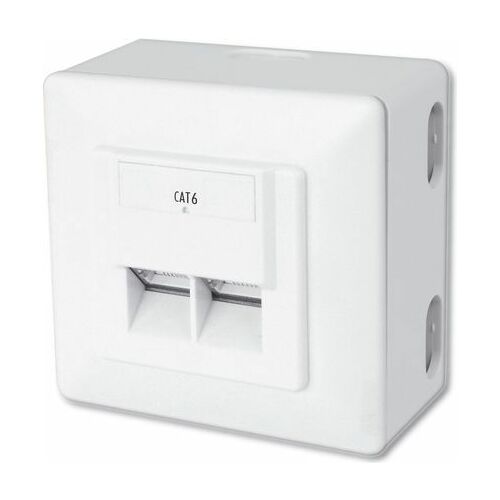 DIGITUS Aufputzdose Cat6 2xRJ45 geschirmt 5er