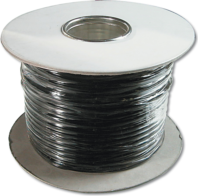 DIGITUS Wire; 8x26AWG; CCA; stranded; black