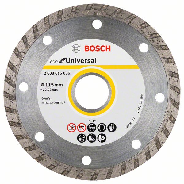 BOSCH Dim. griešanas disks turbo 115x22