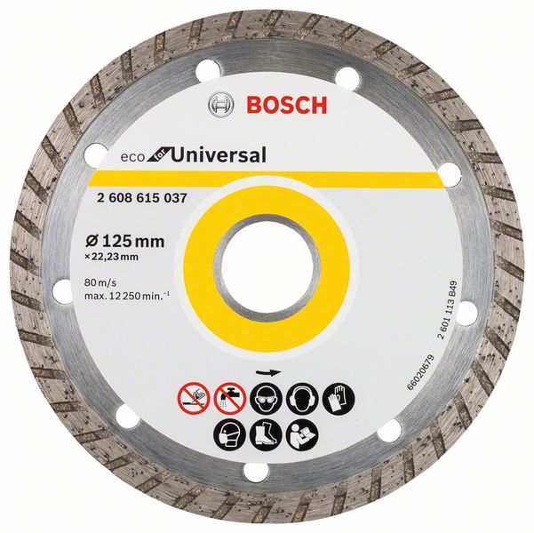 BOSCH Dim. griešanas disks turbo 125x22