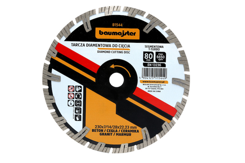 Dimanta disks TURBO Baumajster 230x2,6mm