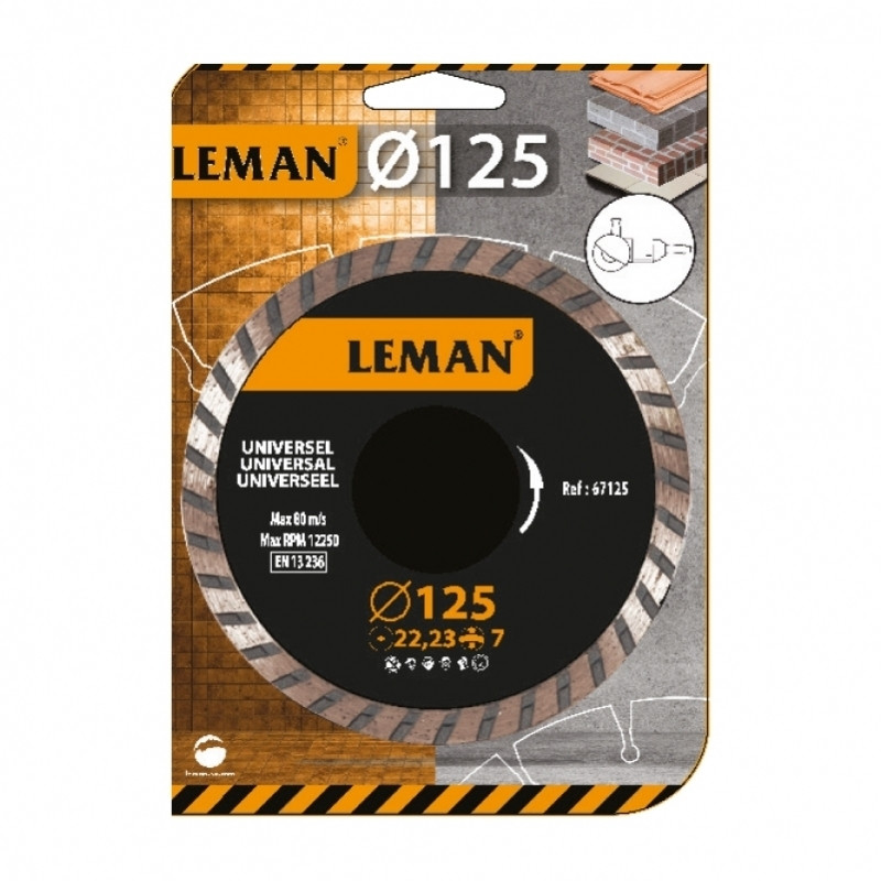 LEMAN Dimanta disks universāls 125*22*7mm |