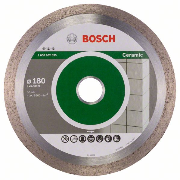 BOSCH Dimanta grieš. disks Keramikai, 180x25x2x10