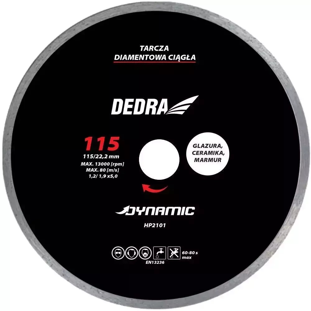 DEDRA-EXIM Dimanta nepartraukts disks 125x22,2mm