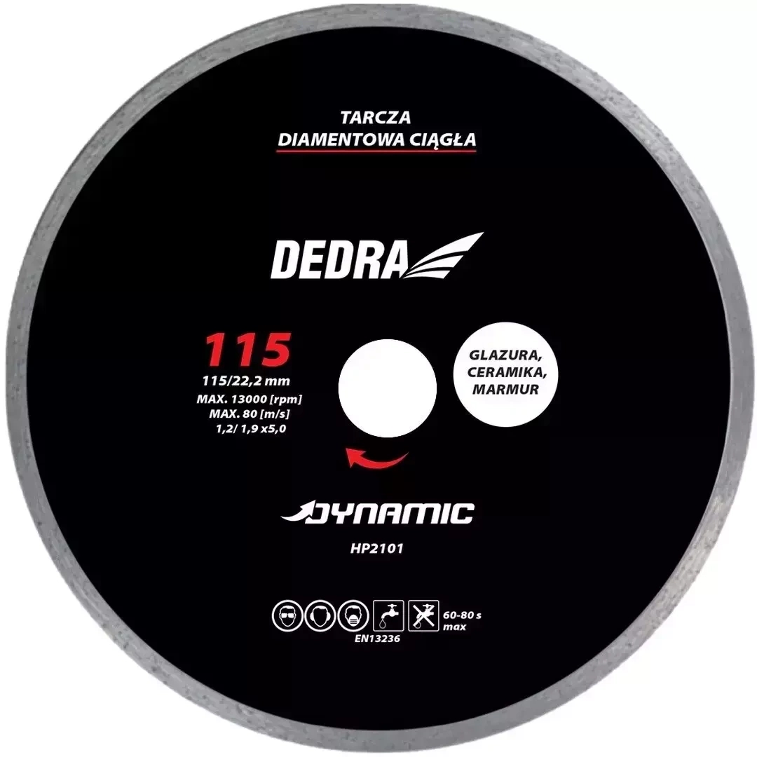 DEDRA-EXIM Dimanta nepartraukts disks 180x22,2mm