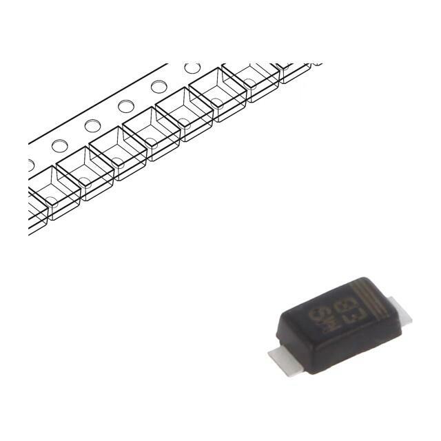 VISHAY Diode: rectifying; SMD; 100V; 1