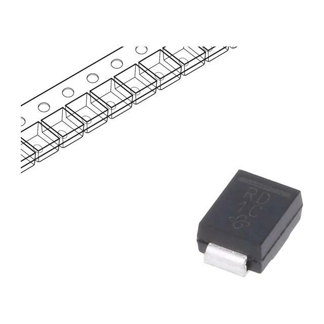 VISHAY Diode: rectifying; SMD; 200V; 1