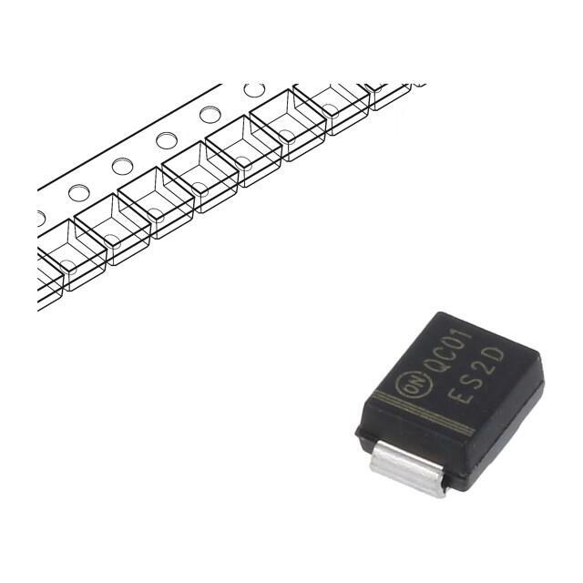 ONSEMI Diode: rectifying; SMD; 200V; 2A