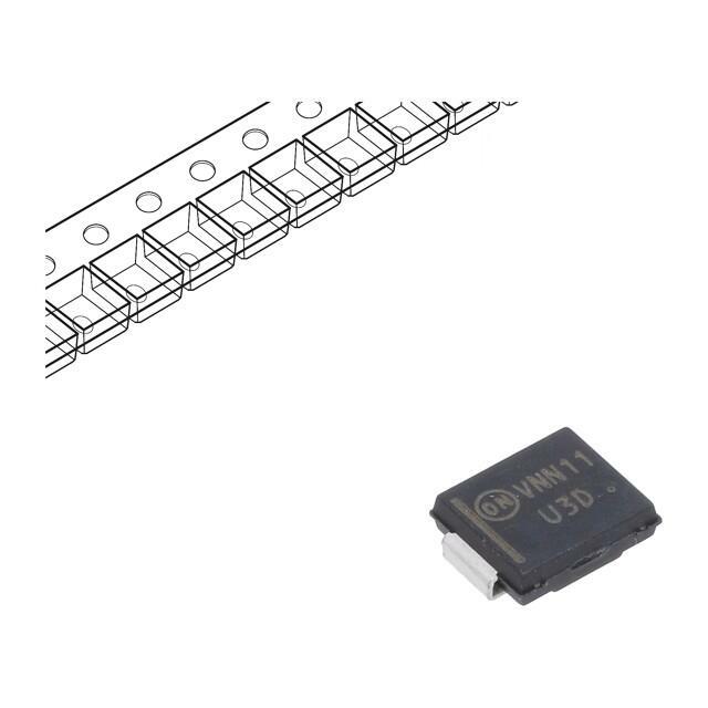 ONSEMI Diode: rectifying; SMD; 200V; 3A