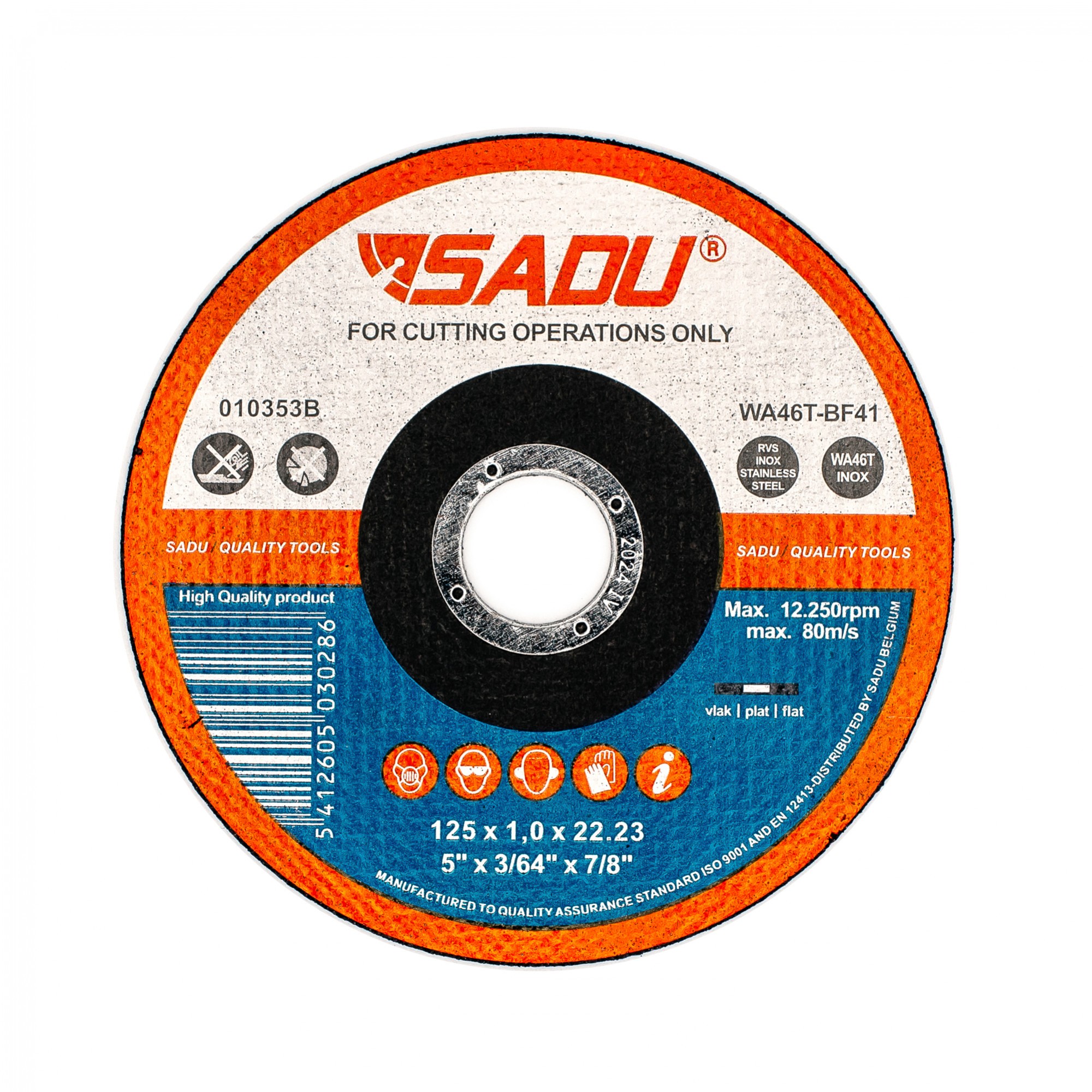 Disks metāla griešanai SADU 125x1,0mm