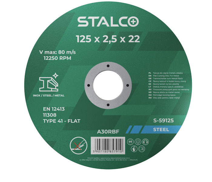 Disks metāla griešanai STALCO 230x2,0mm