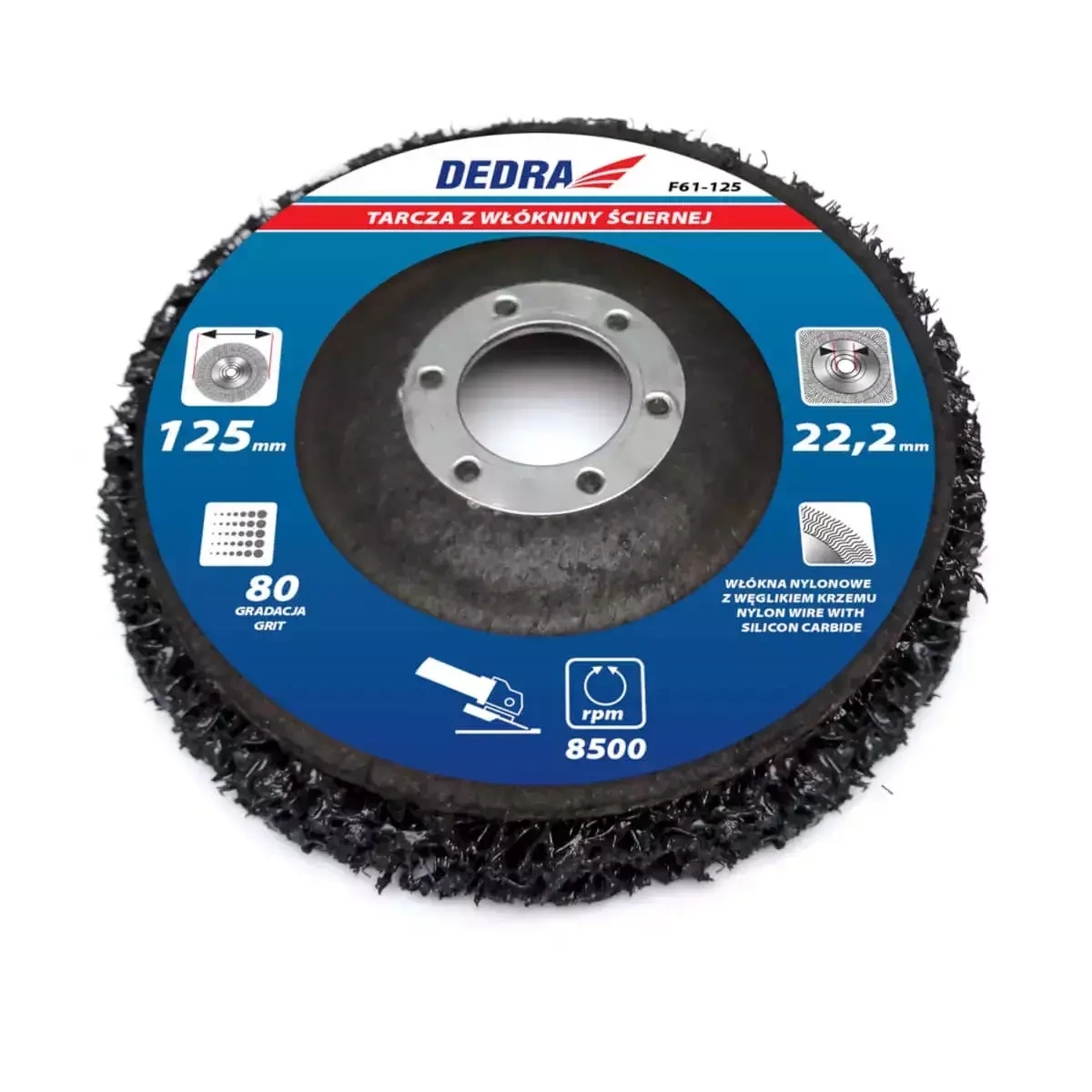 DEDRA-EXIM DEDRA F61-125 abrazīvs neaustā materiāla