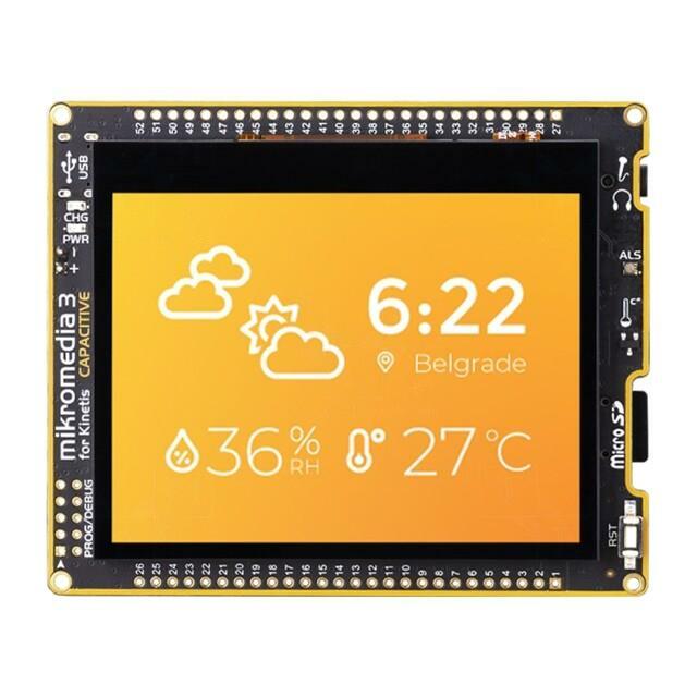 Display: TFT; 3.5"; 320x240; Illumin: