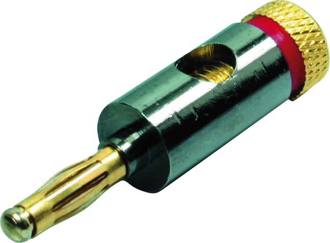 Divers Bananenstecker Metall 4mm, rot |