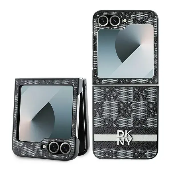 DKNY Checkered Pattern Printed Stripes case