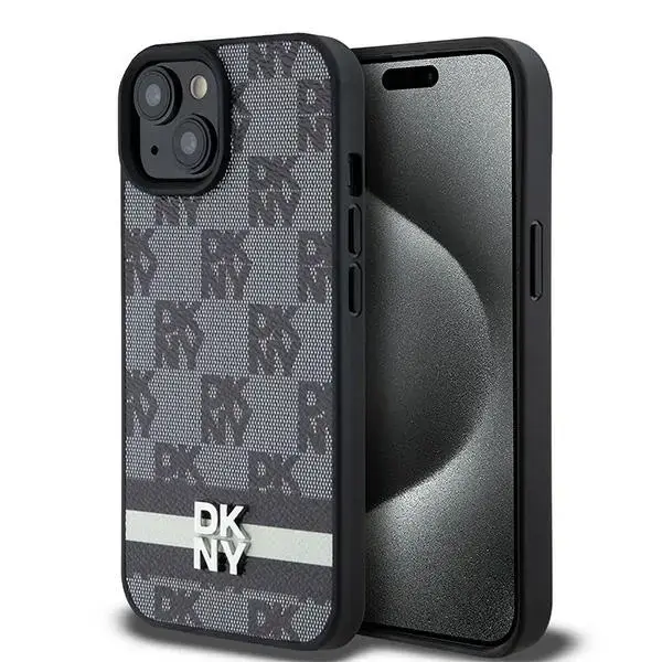 DKNY Leather Checkered Mono Pattern &