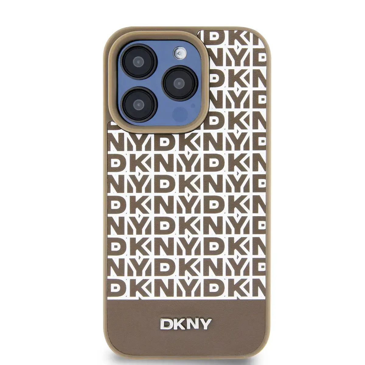 DKNY PU Leather Repeat Pattern Bottom